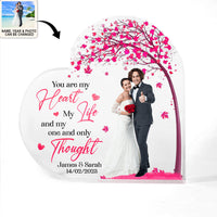 Thumbnail for Women's Day, Valentine Gift You Are My Heart - Custom Photo - Personalized Heart Shaped Acrylic Plaque