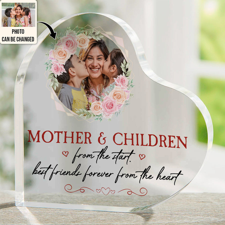 Personalized Acrylic Plaque Mother and Children Best Friends Gifts for