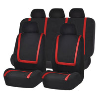Thumbnail for Car Seat Covers Full Set Cloth - Universal Fit Automotive Seat Covers, Low Back Front Seat Covers, Solid Back Seat Cover, Washable Car Seat Cover for SUV, Sedan and Van