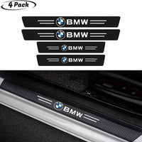 Thumbnail for Door Sill Plate Protectors for Car Accessory, Carbon Fiber Car Door Entry Guards Sill Scuff Cover Panel Step Protector, Welcome Pedal Protector Cover, 4pcs/Set