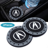 Thumbnail for 2Pcs Silicone Non-Slip Car Cup Holder Coasters Replacement car Coasters with car Logo Car Interior Accessories (3 Inch)