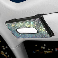 Thumbnail for Bling Car Visor Mask Holder Sparkling Crystals Car Visor Tissue Holder with 1 Glitter Mask Hook