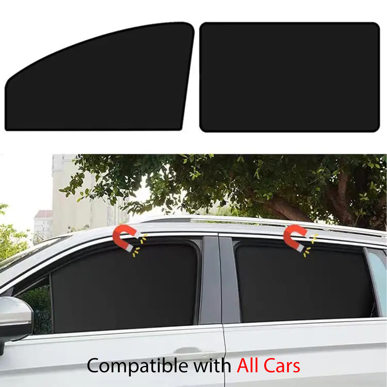 Car Side Window Sun Shades, Custom Fit For Your Cars, Window Sunshades Privacy Curtains, 100% Block Light for Breastfeeding, Taking a nap, Changing Clothes, Camping MA15980