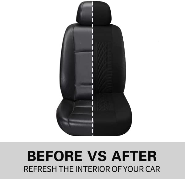 Car Seat Covers Front Pair, Universal Cloth Front Seat Covers for Car, Breathable and Washable Seat Covers for SUV, Sedan, Van, Automotive Interior Covers, Airbag Compatible, Compatible with All Cars