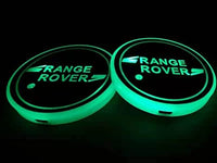 Thumbnail for 2pcs LED Car Cup Holder Lights For Car,7 Colors Changing USB Charging Mat Luminescent Cup Pad, LED Interior Atmosphere Lamp