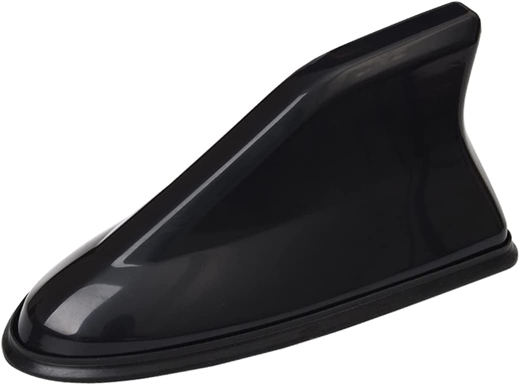 Car Shark Fin Antenna Cover, Roof Aerial Base AM/FM Radio Signal for Car SUV Truck, Vehicle Shark Fin Shape Cover with Adhesive Tape, Car Accessories Antenna Replacement Fits Most Cars