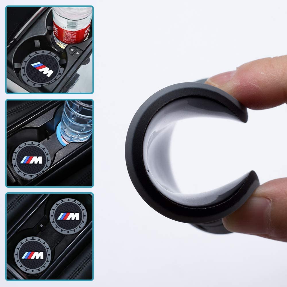 2Pcs Silicone Non-Slip Car Cup Holder Coasters Replacement for Vehicle car Coasters Car Interior Accessories (2.75 Inch)
