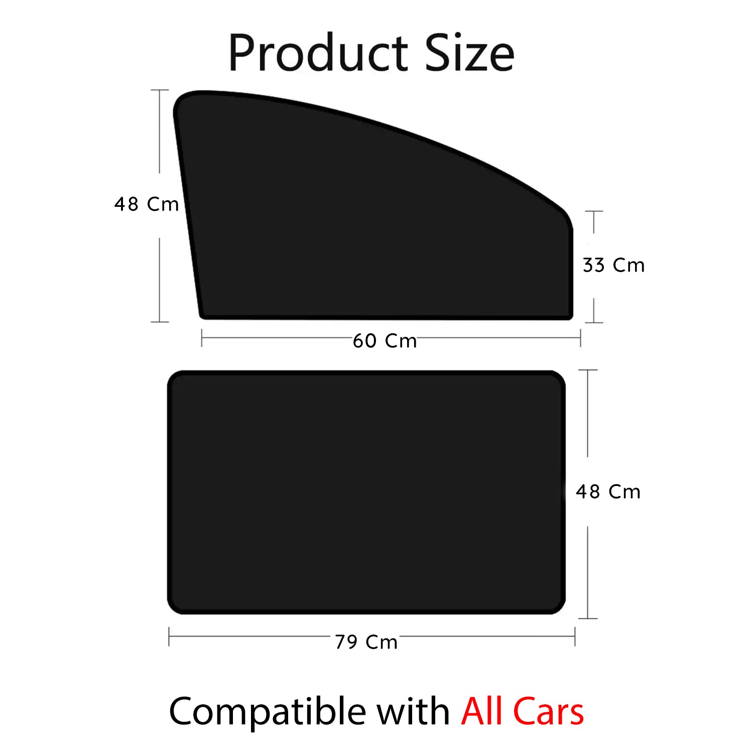 Car Side Window Sun Shades, Custom Fit For Your Cars, Window Sunshades Privacy Curtains, 100% Block Light for Breastfeeding, Taking a nap, Changing Clothes, Camping NS15980