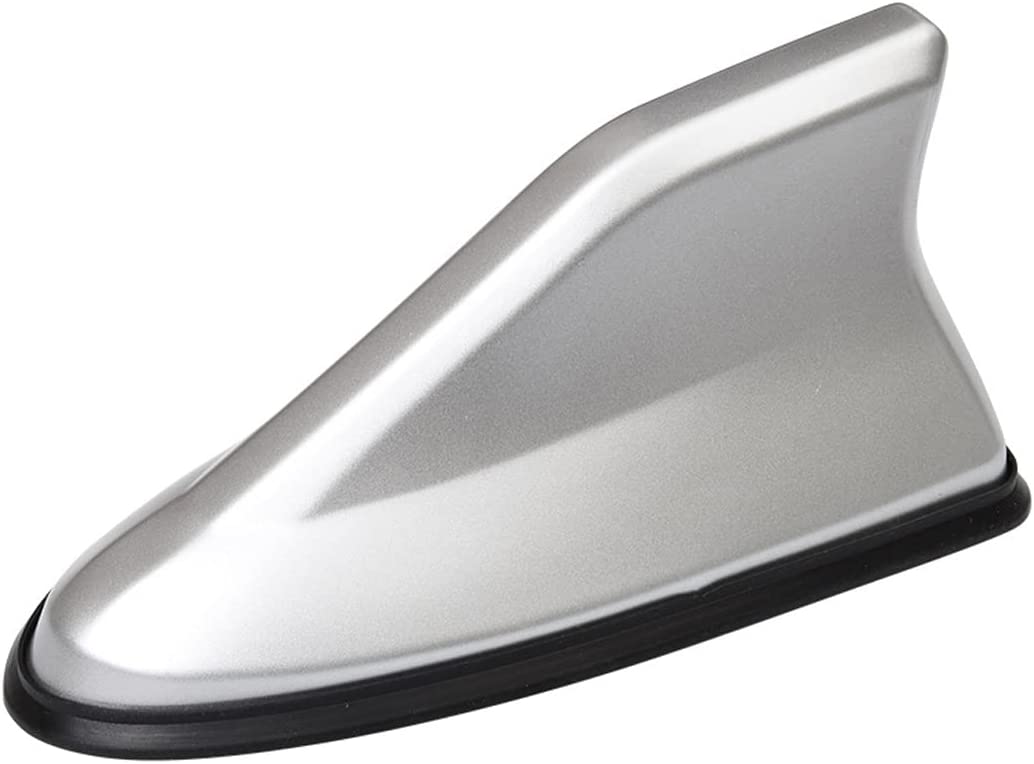 Car Shark Fin Antenna Cover, Roof Aerial Base AM/FM Radio Signal for Car SUV Truck, Vehicle Shark Fin Shape Cover with Adhesive Tape, Car Accessories Antenna Replacement Fits Most Cars