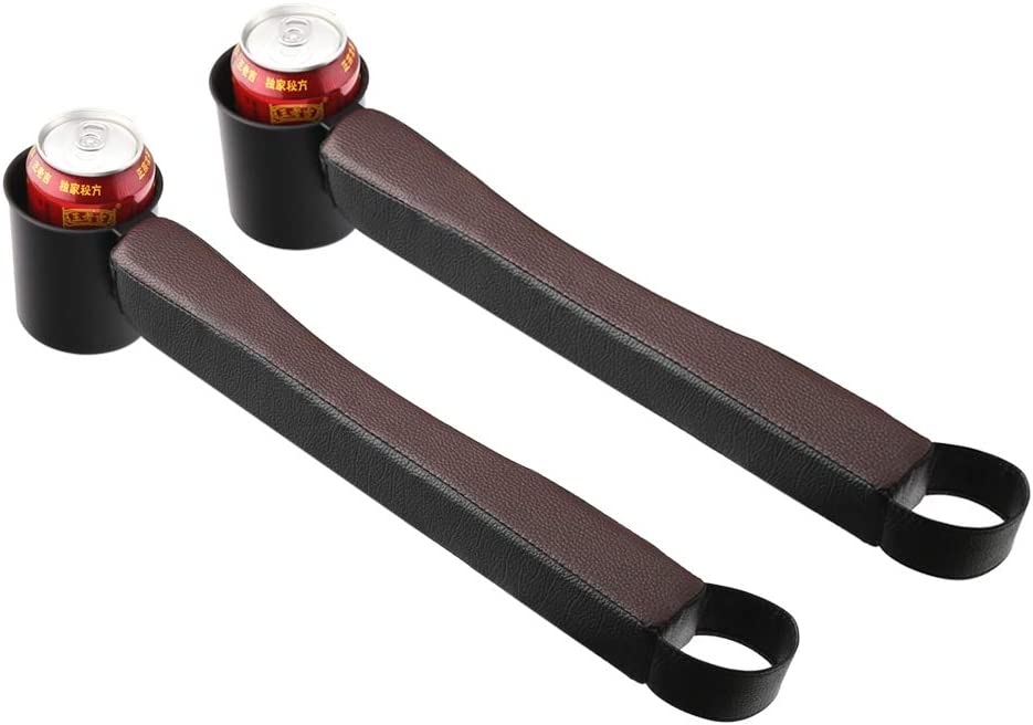 Car Seat Gap Filler Organizer With Cup Holder (2 Pack), Compatible with All Cars, |Multifunctional Car Seat Organizer | Car Organizer Between Seats | Console Pocket for Wallet & Keys | Front Seat Gap Accessories