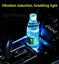 Thumbnail for 2pcs LED Car Cup Holder Lights for Car, 7 Colors Changing USB Charging Mat Luminescent Cup Pad, LED Interior Atmosphere Lamp