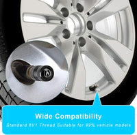 Thumbnail for 4 Pcs Black Metal Car Wheel Tire Valve Stem Cover-Auto Valve Stem Caps Suitable for Car Styling Decoration Accessories