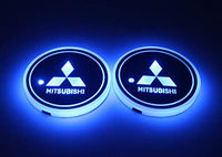 Thumbnail for 2pcs LED Car Cup Holder Lights for Car, 7 Colors Changing USB Charging Mat Luminescent Cup Pad, LED Interior Atmosphere Lamp