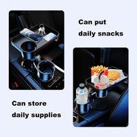 Thumbnail for Car Cup Holder Tray,Cup Holder Tray,Car Cup Holder Tray Table,Car Cup Holder with Detachable Tray, Car Cup Holder Expander,Car Cup Holder with 360 ° Rotation,fit in 2.36-3.54 inch Car Cup Holder, Compatible with All Cars