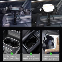 Thumbnail for Cup Holder Expander for Car, 360 Degrees Rotate Adjustable 6.3 inches Surface Car Tray Table and Drink Holders with 3 Coaster, Car Cup Holder Tray Apply to All Auto Models