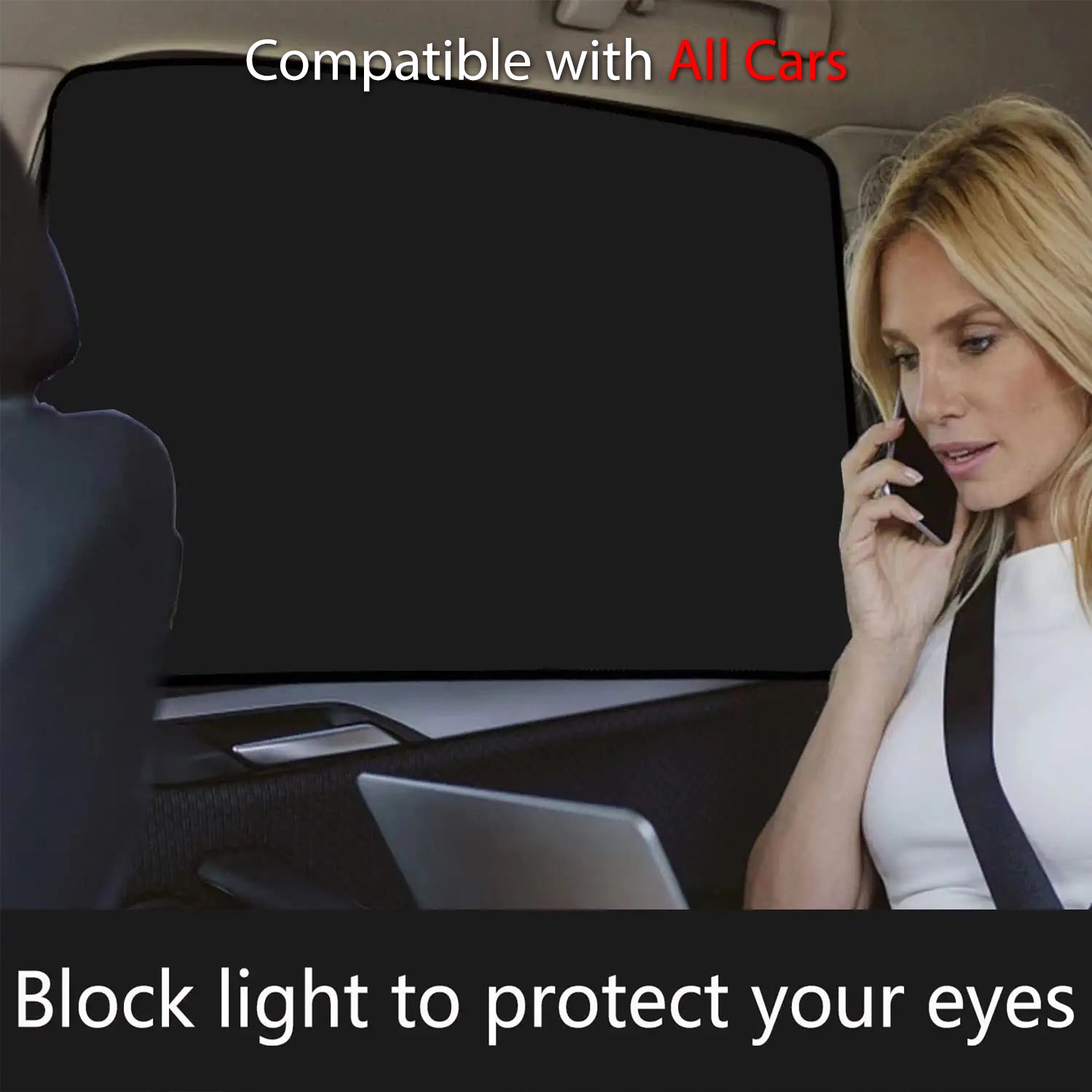 Car Side Window Sun Shades, Custom Fit For Your Cars, Window Sunshades Privacy Curtains, 100% Block Light for Breastfeeding, Taking a nap, Changing Clothes, Camping NS15980