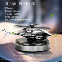 Thumbnail for Car Air Freshener, Helicopter Solar Energy Rotating Aromatherapy Aviation Al Alloy Diffuser, Interior Decoration Accessories Diffuser for Car and Home