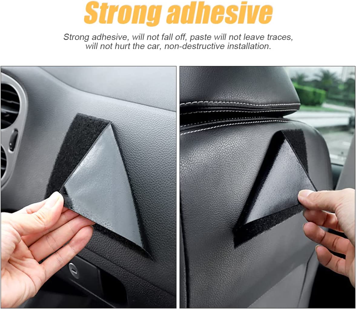 Car Seat Side Pocket Organizer, Compatible with All Cars, PU Leather Mini Storage Bag for Auto Door Window Console, Pen Phone Holder Tray Pouch Vehicle Seat Gap Filler, Fits to Organize Document, Registration, Notepad
