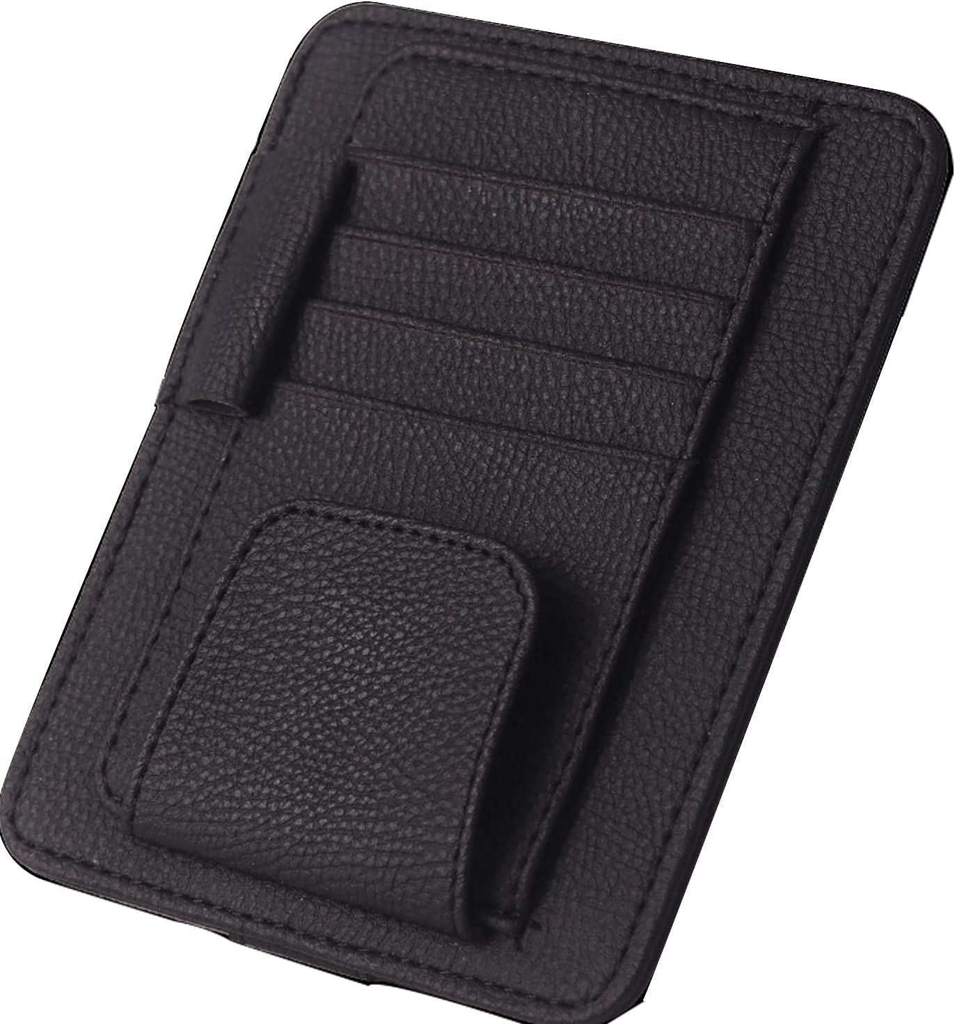 Small Car Sun Visor Organizer for Trucks Cars, Car Visor Document Holder, Sunglasses, Drving License, Insurance, Pen, Key, Phone, Universal Fit for All Cars, Car Accessories