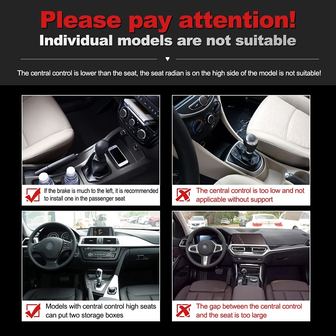 Universal Car Seat Gap Filler, Compatible with All Cars, Premium PU Leather Side Pocket Organizer, Seat Crevice Storage Box with Cup Holder for Smartphone Coin Wallet Key, Car Interior Accessories 2PCS