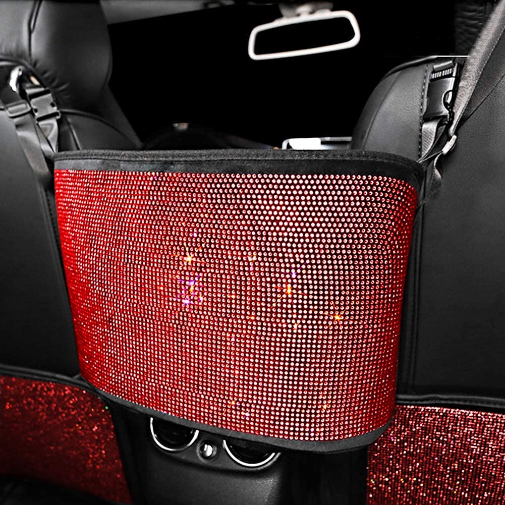 Car Organizers and Storage Purse Holder, Seat Back Net Handbag Purse Accessories for Women, Road Trip Essentials for Adults, Mom Gifts, Birthday Gifts Presents for Mom