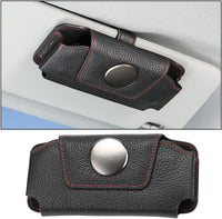 Thumbnail for Sunglasses Holders for Car Sun Visor, Magnetic Glasses Hanger Mounter, Leather Eyeglasses Holder for Women Men, Vehicle Accessories Visor Ticket Card Clip Storage Organizer Case, Compatible with All Cars