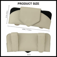 Thumbnail for Sunglass Holder for Car Visor, Car Sunglass Holder Eyeglasses Holder Leather Sun Glasses Protective Storage Case Holder for Vehicle Sun Shade