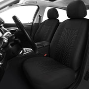 Car Seat Covers Front Pair, Universal Cloth Front Seat Covers for Car, Breathable and Washable Seat Covers for SUV, Sedan, Van, Automotive Interior Covers, Airbag Compatible, Compatible with All Cars