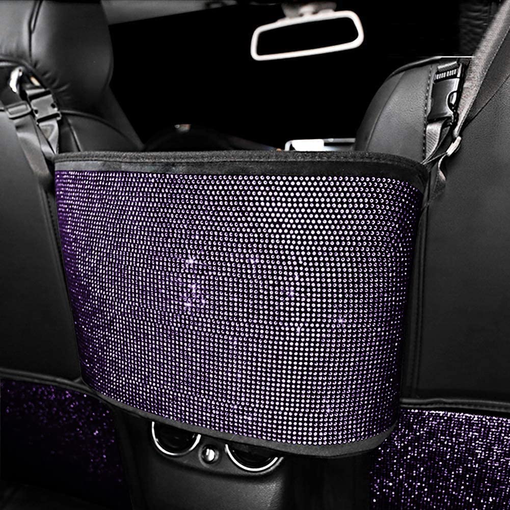 Car Organizers and Storage Purse Holder, Seat Back Net Handbag Purse Accessories for Women, Road Trip Essentials for Adults, Mom Gifts, Birthday Gifts Presents for Mom