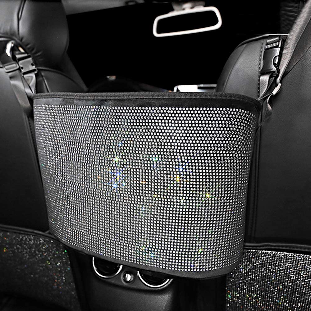 Car Organizers and Storage Purse Holder, Seat Back Net Handbag Purse Accessories for Women, Road Trip Essentials for Adults, Mom Gifts, Birthday Gifts Presents for Mom