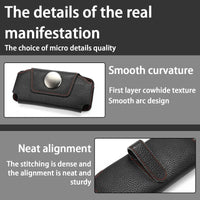 Thumbnail for Sunglasses Holders for Car Sun Visor, Magnetic Glasses Hanger Mounter, Leather Eyeglasses Holder for Women Men, Vehicle Accessories Visor Ticket Card Clip Storage Organizer Case, Compatible with All Cars