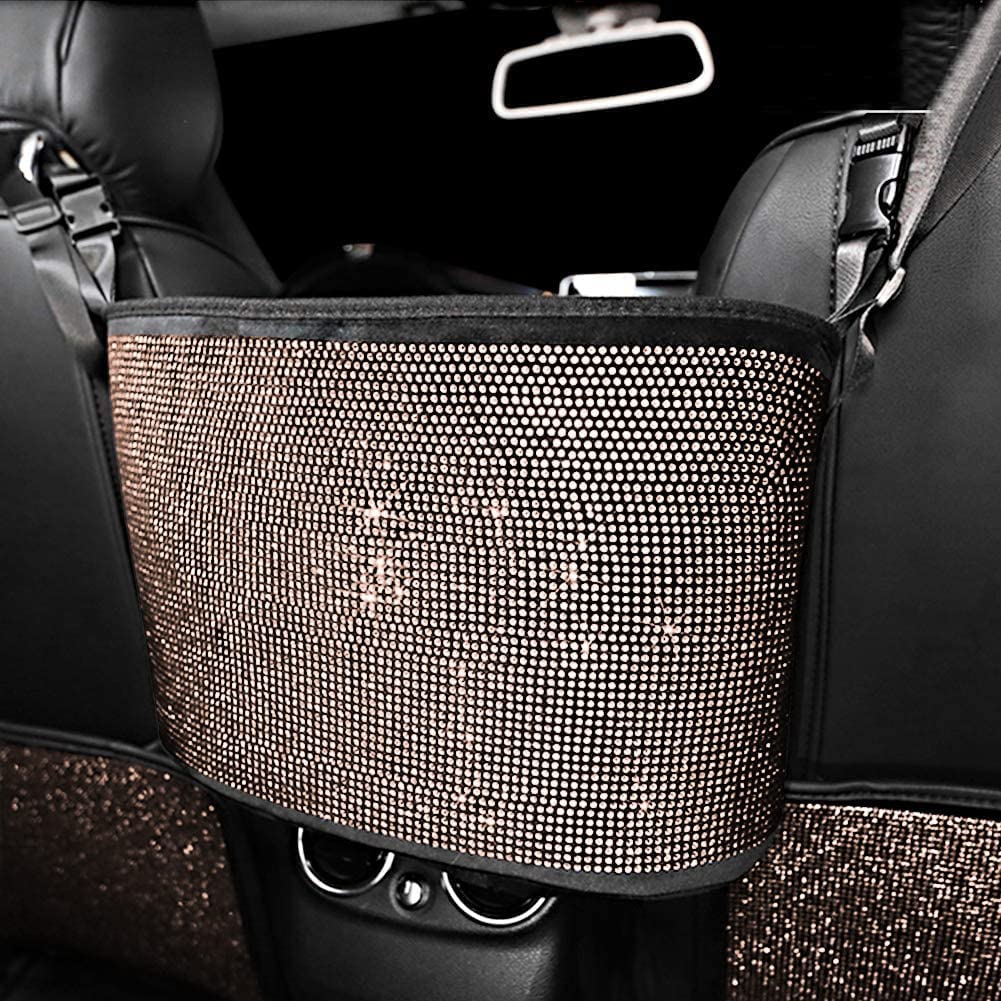 Car Organizers and Storage Purse Holder, Seat Back Net Handbag Purse Accessories for Women, Road Trip Essentials for Adults, Mom Gifts, Birthday Gifts Presents for Mom