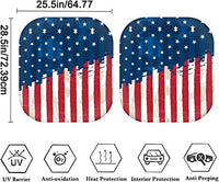 Thumbnail for American Flag Pattern Car Windshield Sunshade Reflective Blocks Heat and Sun Foldable Car Window Sun Shield Keeps Your Vehicle Cool Sunshield Fits Windshields of Most Sizes