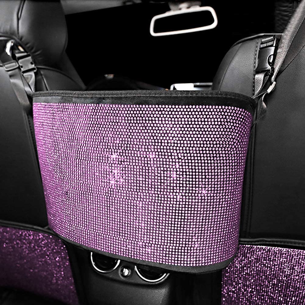 Car Organizers and Storage Purse Holder, Seat Back Net Handbag Purse Accessories for Women, Road Trip Essentials for Adults, Mom Gifts, Birthday Gifts Presents for Mom