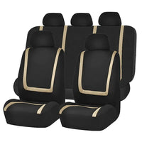 Thumbnail for Car Seat Covers Full Set Cloth - Universal Fit Automotive Seat Covers, Low Back Front Seat Covers, Solid Back Seat Cover, Washable Car Seat Cover for SUV, Sedan and Van