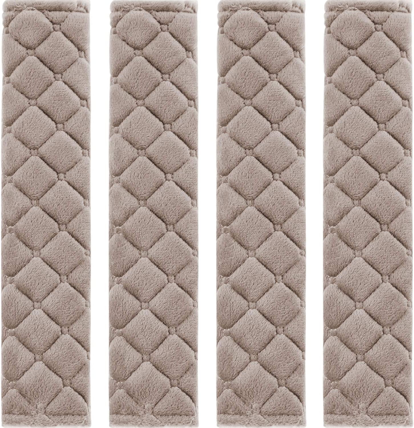4 Pack Car Seat Belt Pads Seatbelt Protector Soft Comfort Seat Belt Shoulder Strap Covers Harness Pads Helps Protect Your Neck and Shoulder Universal Fit for All Cars