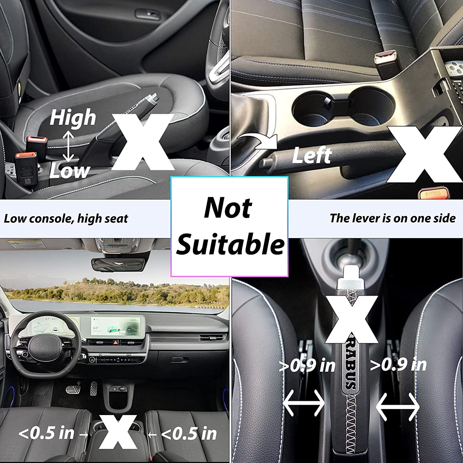 Car Seat Gap Filler, Compatible with All Cars, Console Side Pocket, Car Seat Pocket Organizer Catcher Caddy for CellPhones Wallet Coin with Cup Holder Beige