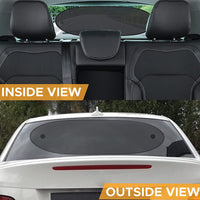 Thumbnail for Sun Shade for Back Car Window | Baby Car Shades Rear Window Sunshade with 99% Sun Protection from UV and Heat | Complete Coverage for Rear Window Sun Visor | Fits All Cars | Car Accessories