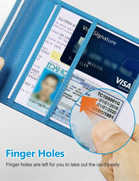 Thumbnail for Car Registration and Insurance Holder, Car Document Holder with Magnetic Closure, Auto PU Leather Registration and Insurance Card Holder for Driver's License & Essential Documents