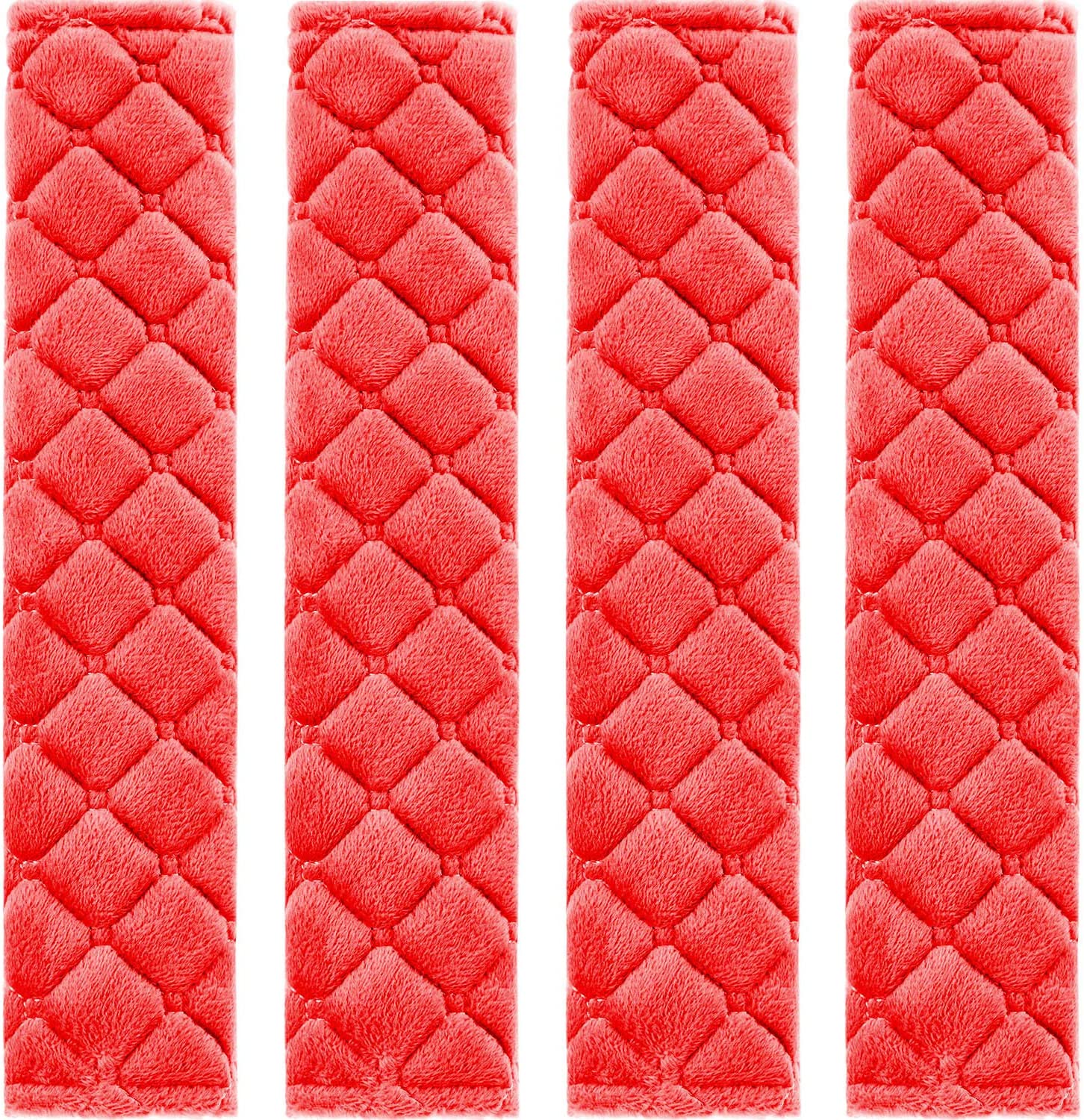 4 Pack Car Seat Belt Pads Seatbelt Protector Soft Comfort Seat Belt Shoulder Strap Covers Harness Pads Helps Protect Your Neck and Shoulder Universal Fit for All Cars