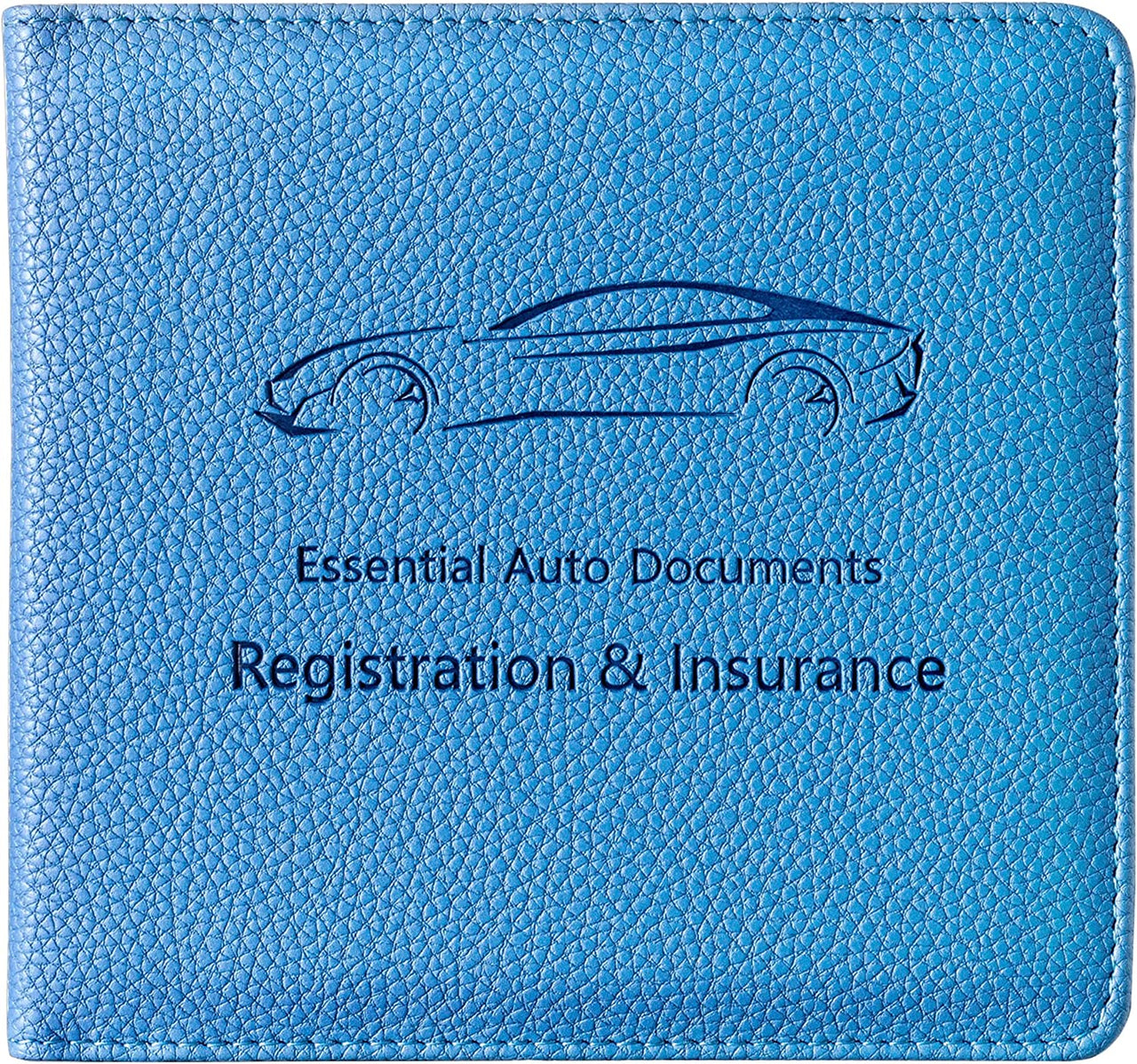 Car Registration and Insurance Holder, Car Document Holder with Magnetic Closure, Auto PU Leather Registration and Insurance Card Holder for Driver's License & Essential Documents