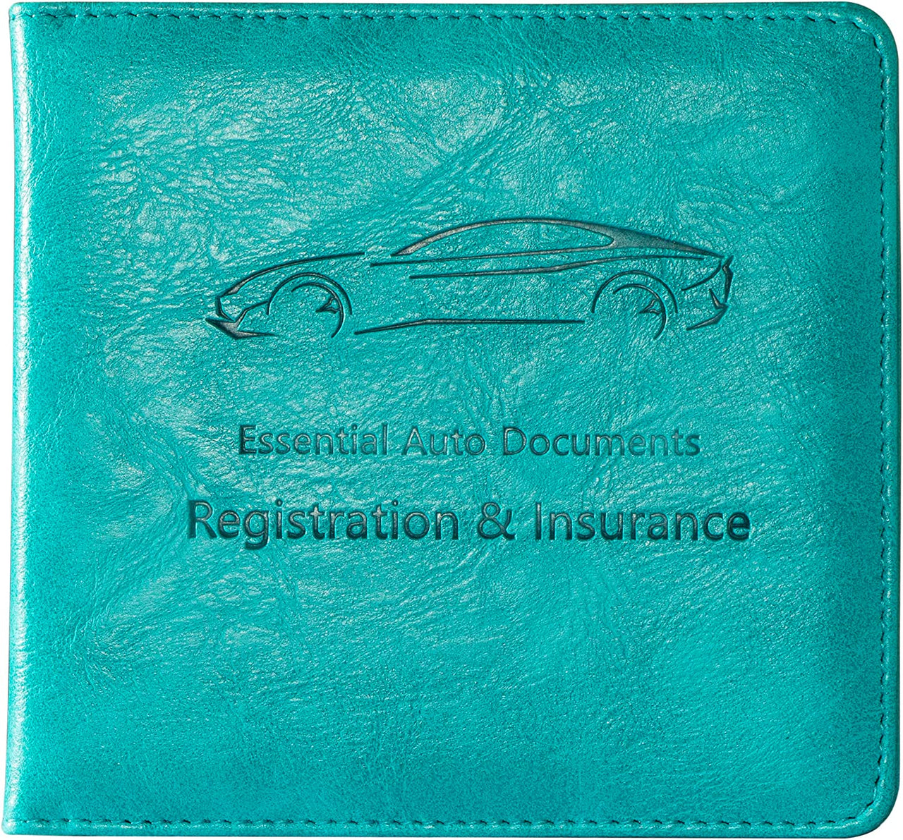 Car Registration and Insurance Holder, Car Document Holder with Magnetic Closure, Auto PU Leather Registration and Insurance Card Holder for Driver's License & Essential Documents