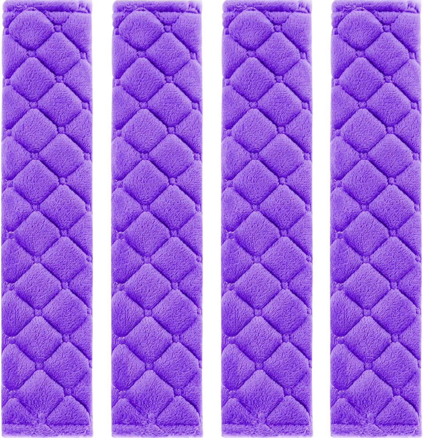 4 Pack Car Seat Belt Pads Seatbelt Protector Soft Comfort Seat Belt Shoulder Strap Covers Harness Pads Helps Protect Your Neck and Shoulder Universal Fit for All Cars