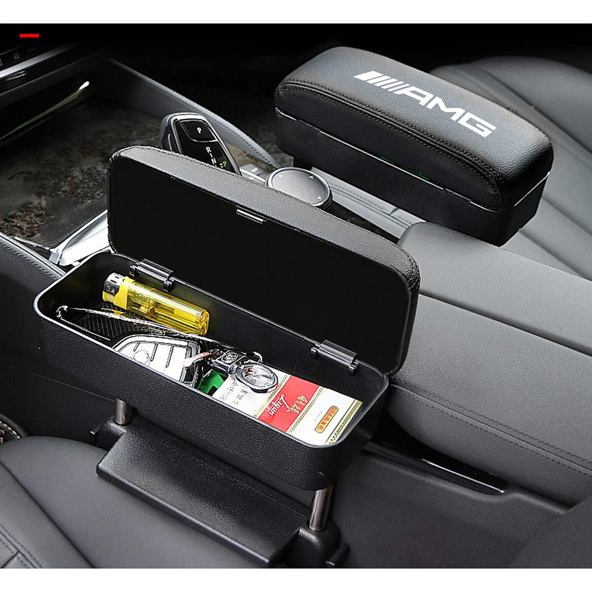 Armrest Box Protector for Center Console, Armrest Extender General Motors Elbow & Forearm Wrist Rest Support Adjustable Height Comfort Pads