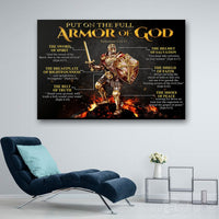 Thumbnail for Custom Canvas Armor of God Canvas, Christian Canvas, God Canvas