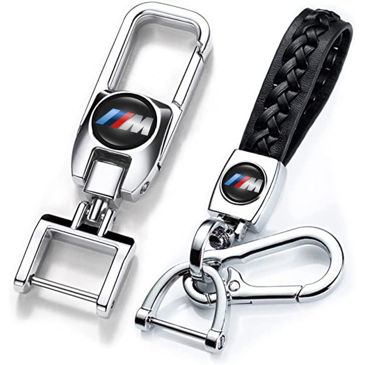 Leather Car Keychains Replacement, Custom fit for Car, Car Key Chain, Metal Keychain Accessories
