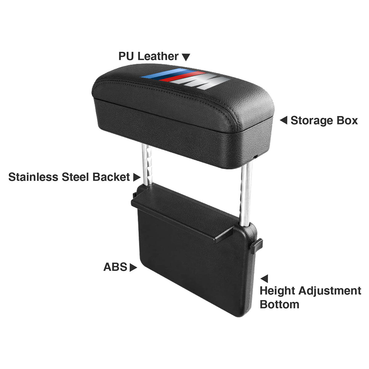 Armrest Box Protector for Center Console, Armrest Extender General Motors Elbow & Forearm Wrist Rest Support Adjustable Height Comfort Pads