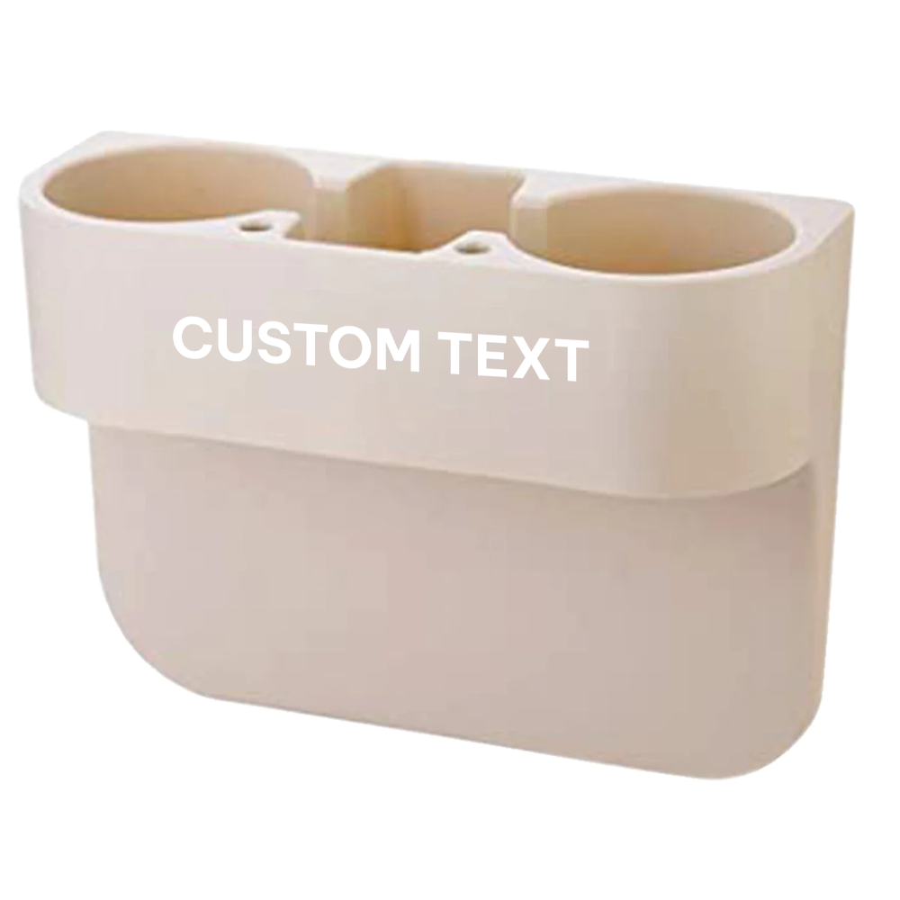 Custom Text Cup Holder Portable Multifunction, Custom for car, Cup Holder Expander for Car, Vehicle Seat Cup Cell Phone Drinks Holder Box Car Interior Organizer