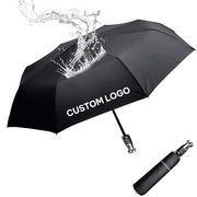 Custom Logo Umbrella, 2023 Update Version 10 Ribs Umbrella Windproof Automatic Folding Umbrella, Rain and Sun Protection