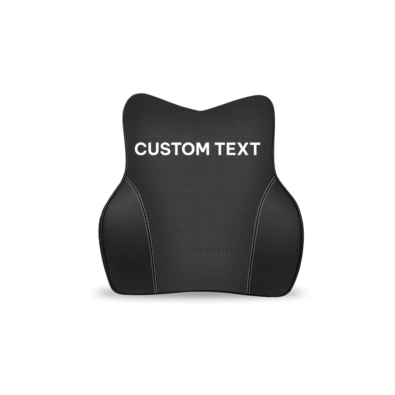 Custom Text For Car Headrest Neck Pillow and Lumbar Support Back Cushion Kit, Compatible with All Cars, Memory Foam Erognomic Design Universal Fit Muscle Pain and Tension Relief for Car Seat DR13992